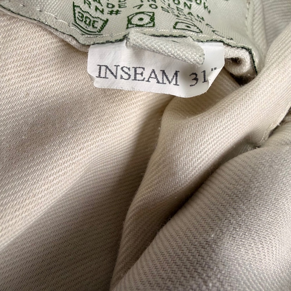 ORVIS Mens 40x31 Tan Cotton Elastic‎ Waist Drawstring Comfy Relaxed Fit Pants - Picture 7 of 10